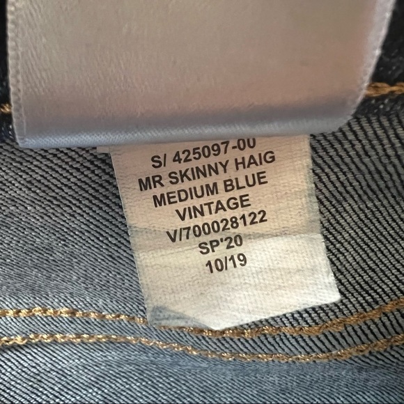 Banana Republic Mid Rise Skinny Women’s Washwell Raw Hem Ankle Jeans, Size 29 - Picture 4 of 8